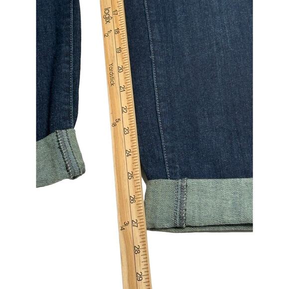 Torrid Jeans Womens Size 18 Boyfriend Dark Wash Cuffed Mid Rise Stretch Denim - Picture 12 of 14